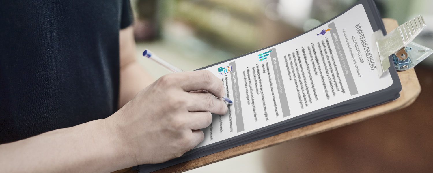 Man writing on clipboard